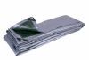 fire resistant tarpaulin low price silver color